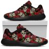 Skull And Roses Sneakers: Custom Running Shoes Unique