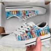 Administration License Plate Low Top Canvas Shoes: Custom