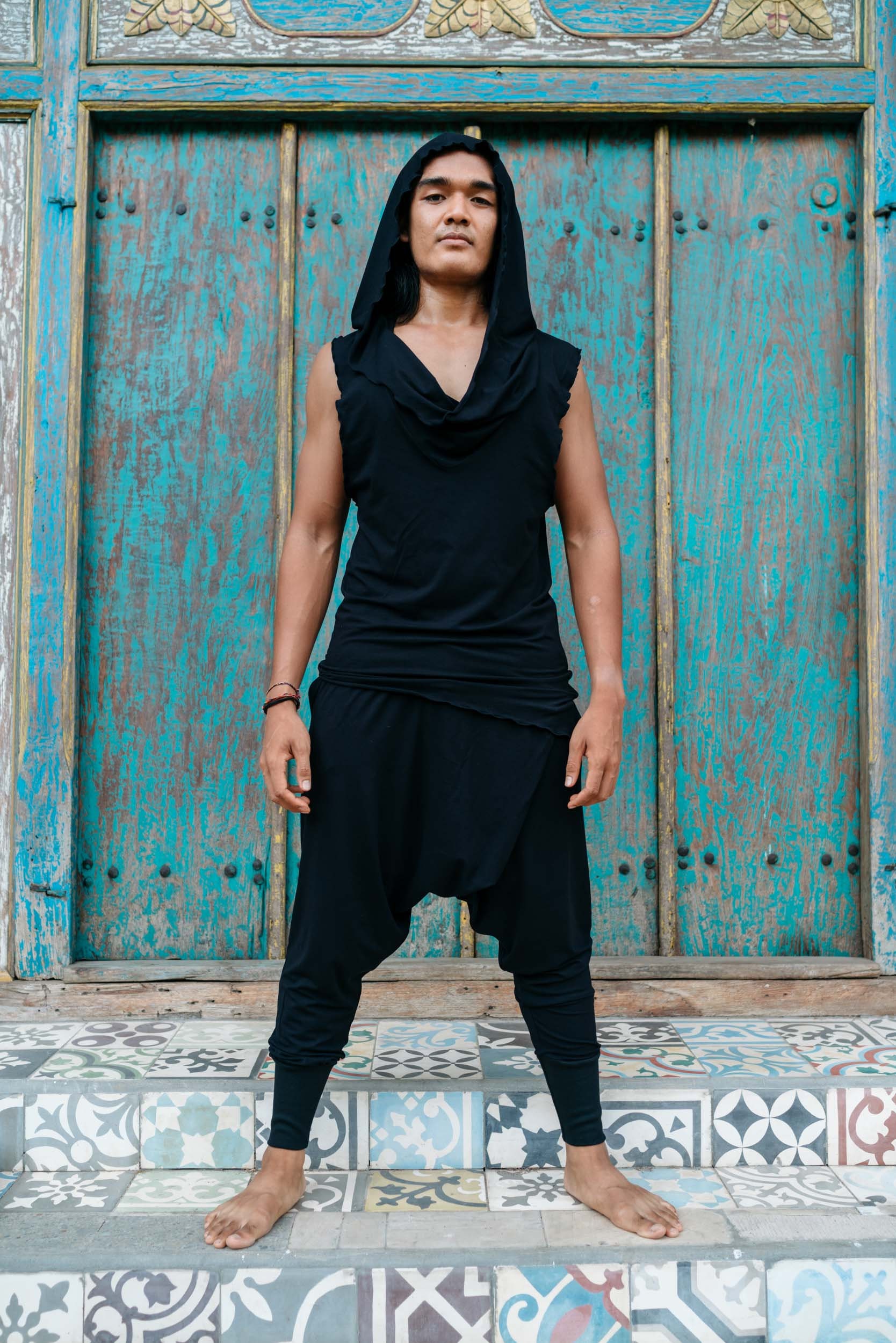 Nomad Bamboo Sleeveless Desert Hoodie Jedi Top Bohemian