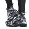 Camo Vegan Combat Boots: Custom Camouflage Military Style