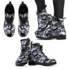 Camo Vegan Combat Boots: Custom Camouflage Military Style