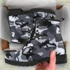 Camo Vegan Combat Boots: Custom Camouflage Military Style