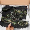 Camo Skull Alpine Boots: Vegan Leather Hiking Boots
