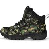 Camo Skull Alpine Boots: Vegan Leather Hiking Boots