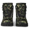 Camo Skull Alpine Boots: Vegan Leather Hiking Boots