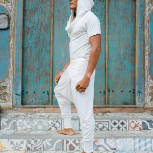 Rauha Bamboo Cowl Neck Hoodie: Ninja Jedi Inspired