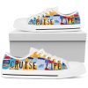 Cruise Life Custom Canvas Low Top Shoes: License