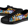 Cruise Life Custom Canvas Low Top Shoes: License