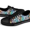 Camping Lady Custom Canvas Shoes: Sneakers License Plate