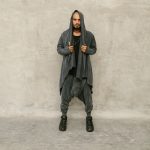 Stonewashed Grey Jedi Hoodie: Cotton Festival Robe