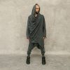 Stonewashed Grey Jedi Hoodie: Cotton Festival Robe