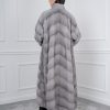 Sapphire Mink Fur Coat With Shawl Collar