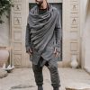 Night Shade Jedi Hoodie: Cotton Dystopian Robe Burning