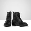 Flower Of Life Vegan Leather Combat Boots: Unique