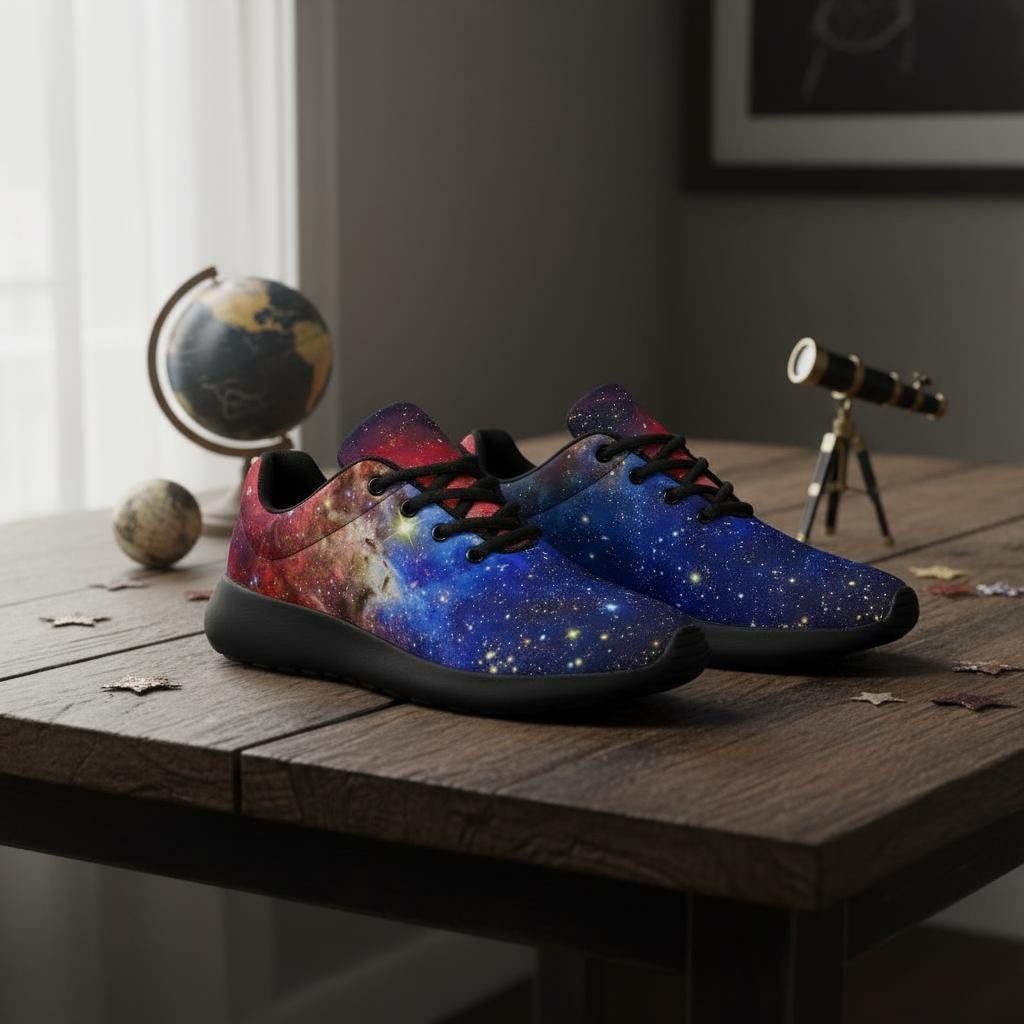 Galaxy Sneakers: Custom Colorful Canvas Shoes
